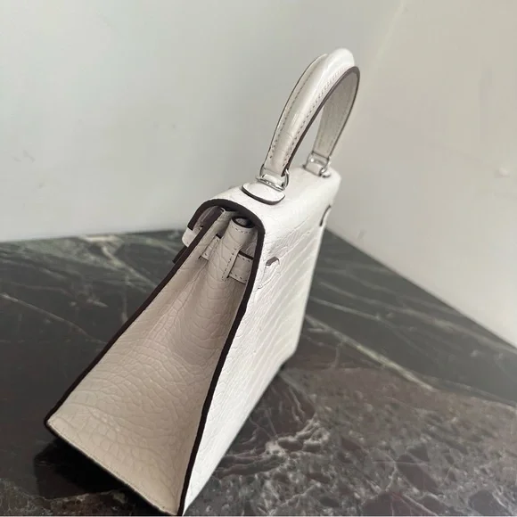 Fashion Leather Bag Sliver Lock with Crocodile pattern - Picture 10 of 14